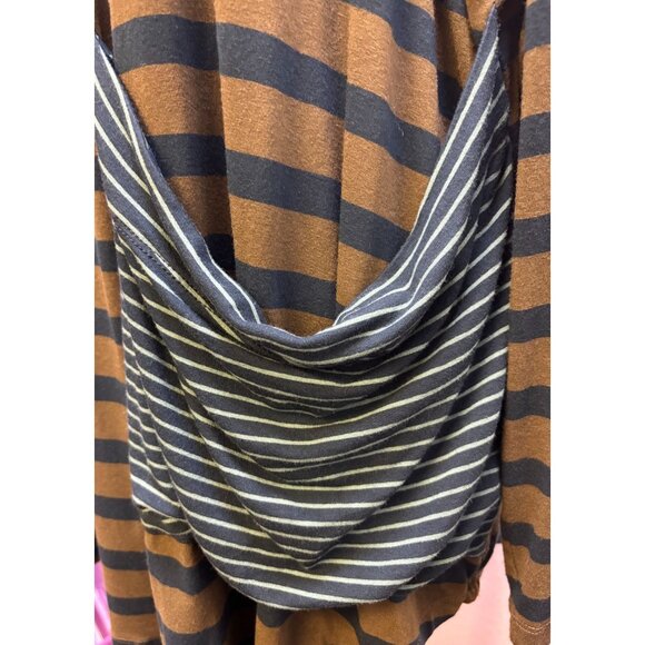 Alembika Striped Long Sleeve Tunic Top With Pocket - Picture 5 of 6
